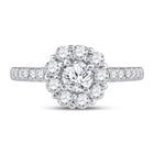 14kt White Gold Eternal Love Diamond Solitaire Bridal Wedding Engagement Ring - Splendid Jewellery