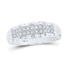 14kt White Gold His Hers Round Diamond Cluster Matching Wedding Set 1 Cttw | Eternal Love Wedding Collection - Splendid Jewellery