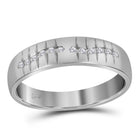 14kt White Gold His Hers Round Diamond Cluster Matching Wedding Set 5/8 Cttw - Second Side View