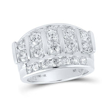 Load image into Gallery viewer, 14kt White Gold Men's Round Diamond Band Ring - 4 Cttw | Splendid Jewellery - Splendid Jewellery