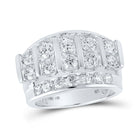 14kt White Gold Men's Round Diamond Band Ring - 4 Cttw | Splendid Jewellery - Splendid Jewellery
