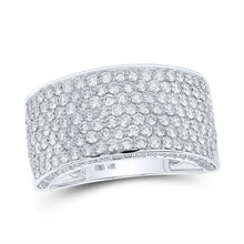 Load image into Gallery viewer, 14kt White Gold Men's Round Diamond Pave Band Ring - A Dazzling Statement Piece - Splendid Jewellery