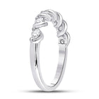 14kt White Gold Mesmerizing Diamond Band Ring - Second Side View