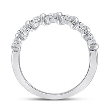 Load image into Gallery viewer, 14kt White Gold Mesmerizing Diamond Band Ring - Side View