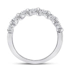 14kt White Gold Mesmerizing Diamond Band Ring - Side View