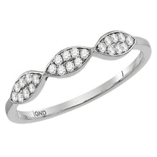 Load image into Gallery viewer, 14kt White Gold Oval Diamond Stackable Band Ring - Timeless Elegance and Versatile Glamour - Splendid Jewellery