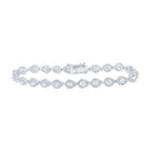 14kt White Gold Pear Diamond Fashion Bracelet - 3 Carat Total Weight - Splendid Jewellery - Splendid Jewellery