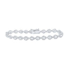 14kt White Gold Pear Diamond Fashion Bracelet - 3 Carat Total Weight - Splendid Jewellery - Splendid Jewellery