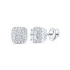 14kt White Gold Princess - Cut Diamond Square Earrings - A Timeless Treasure by Splendid Jewellery - Splendid Jewellery