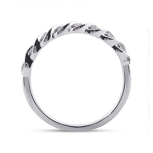 14kt White Gold Princess Diamond Bridal Wedding Ring Band Set - Eternal Love - Splendid Jewellery