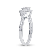 Load image into Gallery viewer, 14kt White Gold Princess Diamond Elegance Ring - Splendid Jewellery
