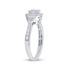 14kt White Gold Princess Diamond Elegance Ring - Splendid Jewellery
