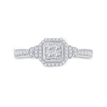 Load image into Gallery viewer, 14kt White Gold Princess Diamond Elegance Ring - Splendid Jewellery