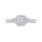 14kt White Gold Princess Diamond Elegance Ring - Splendid Jewellery