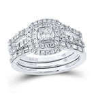 14kt White Gold Princess Diamond Solitaire Bridal Wedding Engagement Ring - Enchanting Elegance - Splendid Jewellery