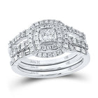 14kt White Gold Princess Diamond Solitaire Bridal Wedding Engagement Ring - Enchanting Elegance - Splendid Jewellery
