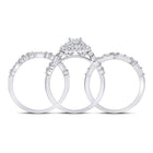 14kt White Gold Princess Diamond Solitaire Bridal Wedding Engagement Ring - Enchanting Elegance - Second Side View