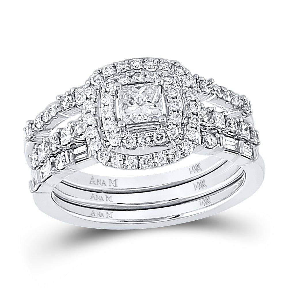 14kt White Gold Princess Diamond Solitaire Bridal Wedding Engagement Ring - Enchanting Elegance - Splendid Jewellery