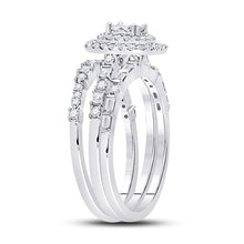 Load image into Gallery viewer, 14kt White Gold Princess Diamond Solitaire Bridal Wedding Engagement Ring - Enchanting Elegance - Side View