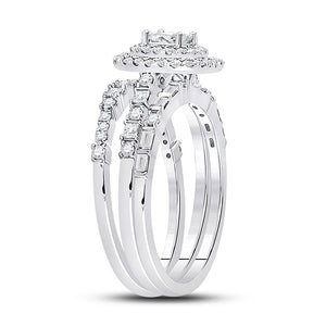 14kt White Gold Princess Diamond Solitaire Bridal Wedding Engagement Ring - Enchanting Elegance - Splendid Jewellery