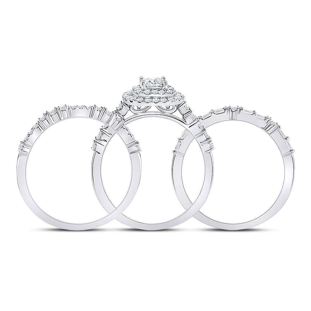 14kt White Gold Princess Diamond Solitaire Bridal Wedding Engagement Ring - Enchanting Elegance - Splendid Jewellery