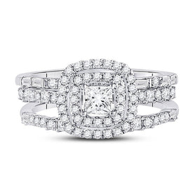 14kt White Gold Princess Diamond Solitaire Bridal Wedding Engagement Ring - Enchanting Elegance - Splendid Jewellery