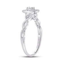 Load image into Gallery viewer, 14kt White Gold Princess Diamond Square Promise Ring - Splendid Jewellery