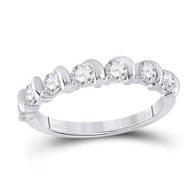 Load image into Gallery viewer, 14kt White Gold Radiant Brilliance Diamond Band - Top View