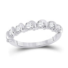 14kt White Gold Radiant Brilliance Diamond Band - Top View