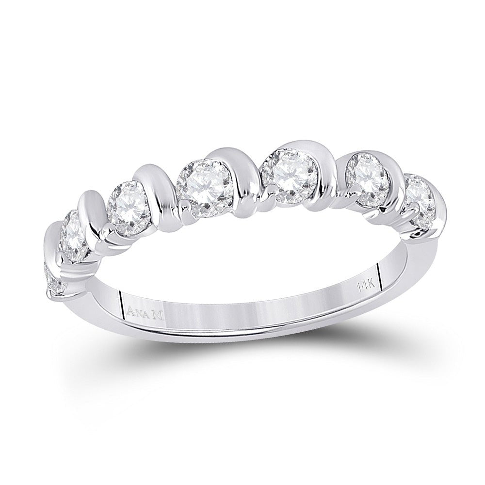 14kt White Gold Radiant Brilliance Diamond Band - Splendid Jewellery