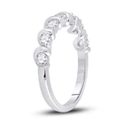 14kt White Gold Radiant Brilliance Diamond Band - Second Side View