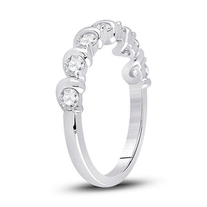 14kt White Gold Radiant Brilliance Diamond Band - Splendid Jewellery