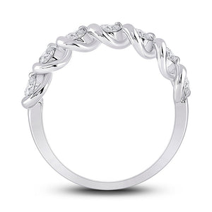 14kt White Gold Radiant Brilliance Diamond Band - Splendid Jewellery