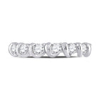 14kt White Gold Radiant Brilliance Diamond Band - Front View