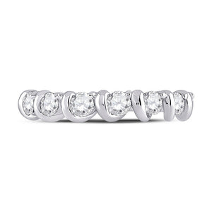 14kt White Gold Radiant Brilliance Diamond Band - Splendid Jewellery