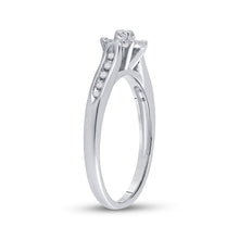 Load image into Gallery viewer, 14kt White Gold Radiant Brilliance Diamond Bridal Wedding Ring - Splendid Jewellery