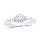 14kt White Gold Radiant Brilliance Diamond Bridal Wedding Ring Top View from Splendid Jewellery
