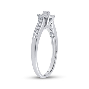 14kt White Gold Radiant Brilliance Diamond Bridal Wedding Ring - Splendid Jewellery