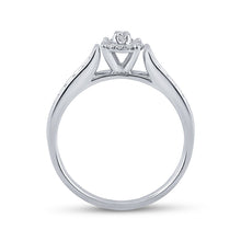 Load image into Gallery viewer, 14kt White Gold Radiant Brilliance Diamond Bridal Wedding Ring - Splendid Jewellery