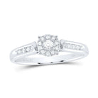 14kt White Gold Radiant Brilliance Diamond Bridal Wedding Ring - Splendid Jewellery