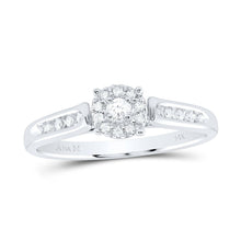 Load image into Gallery viewer, 14kt White Gold Radiant Brilliance Diamond Bridal Wedding Ring - Splendid Jewellery