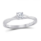 14kt White Gold Radiant Brilliance Diamond Solitaire Ring - Splendid Jewellery