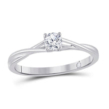 Load image into Gallery viewer, 14kt White Gold Radiant Brilliance Diamond Solitaire Ring - Splendid Jewellery