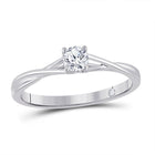 14kt White Gold Radiant Brilliance Diamond Solitaire Ring - Splendid Jewellery
