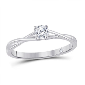 14kt White Gold Radiant Brilliance Diamond Solitaire Ring - Splendid Jewellery