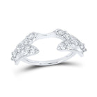 14kt White Gold Radiant Brilliance Diamond Wrap Enhancer Wedding Band - Splendid Jewellery