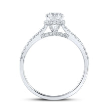 Load image into Gallery viewer, 14kt White Gold Radiant Brilliance Engagement Ring - Eternal Love Collection - Side View