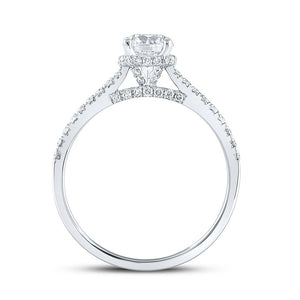 14kt White Gold Radiant Brilliance Engagement Ring - Eternal Love Collection - Splendid Jewellery