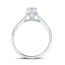 Load image into Gallery viewer, 14kt White Gold Radiant Brilliance Engagement Ring - Eternal Love Collection - Splendid Jewellery