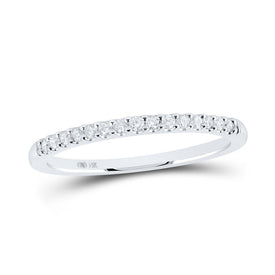 14kt White Gold Radiant Diamond Band Ring: A Captivating Sparkle of Elegance - Splendid Jewellery